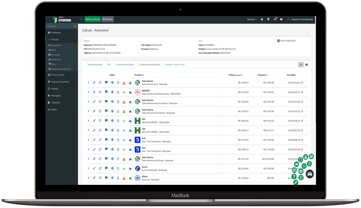 Sistema Cronos Multicálculo